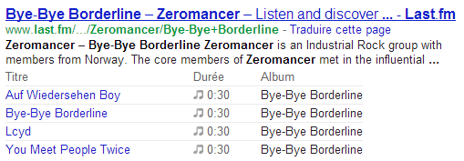 Microformat musique SEO Google Anne Delauney